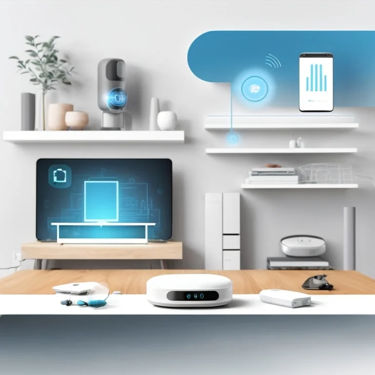 AI-powered smart home devices from Clariona in modern Swiss apartment