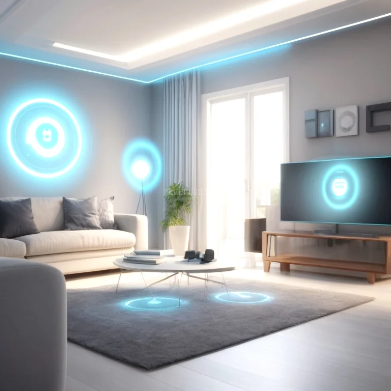 Illustration of home AI integration