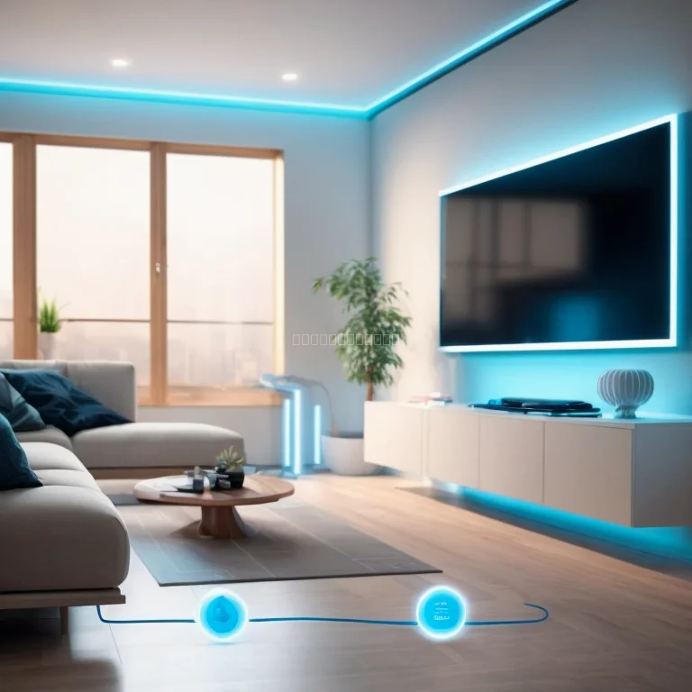 AI-powered smart home device controlling lighting